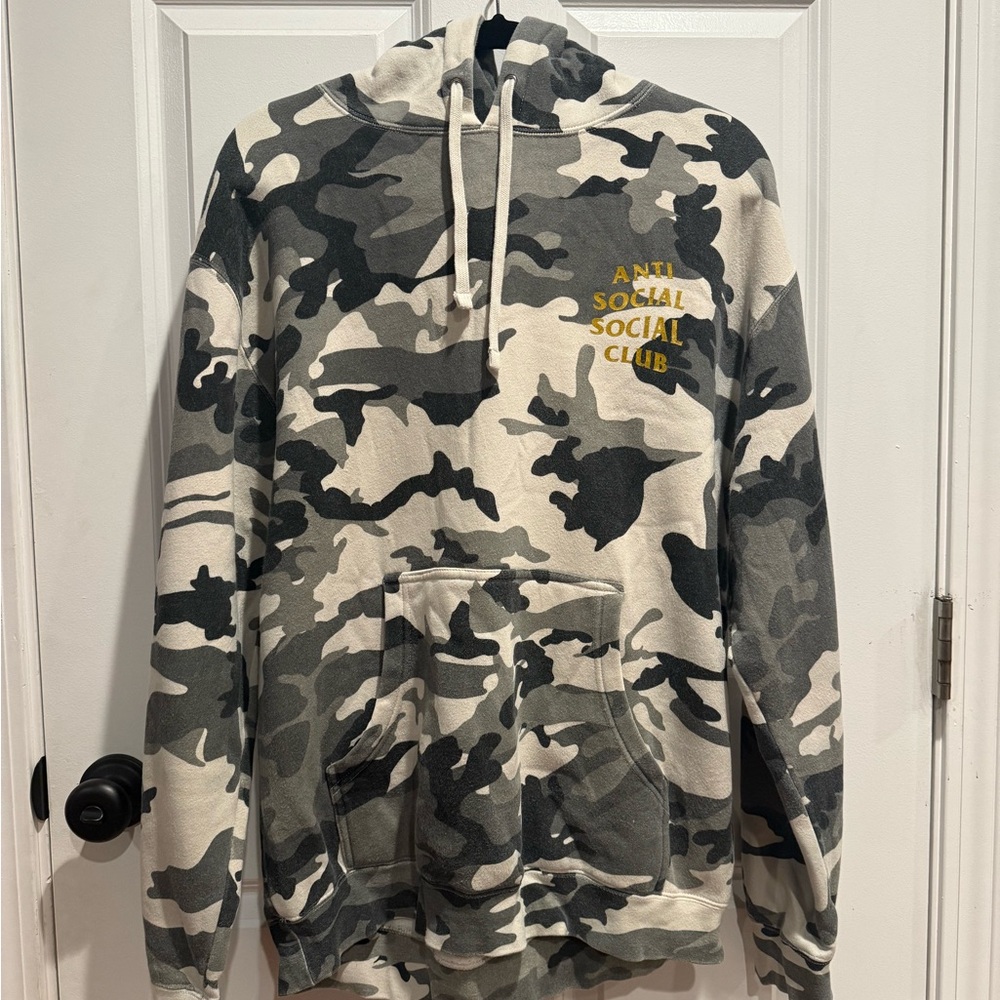 Anti Social Social Club Gray Camo Hoodie